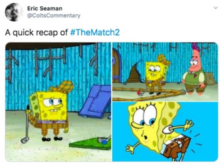 Hole In (Not) One “The Match” Meme