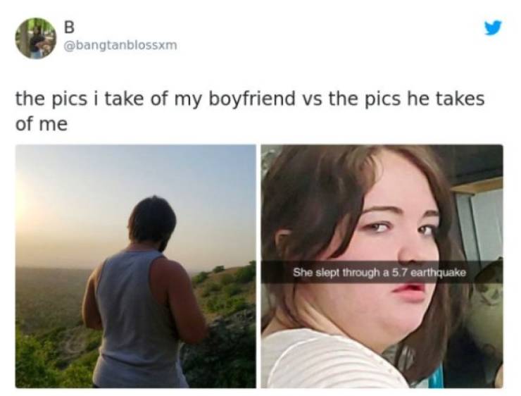 Men And Women Take Pictures Of Each Other Very Differently…