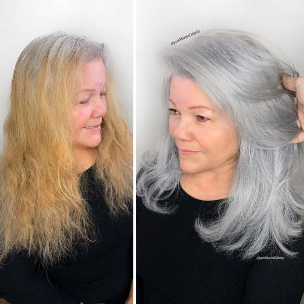 Gray Hair? No Worries, This Hairdresser Will Turn It Into Most Fashionable Thing Ever!