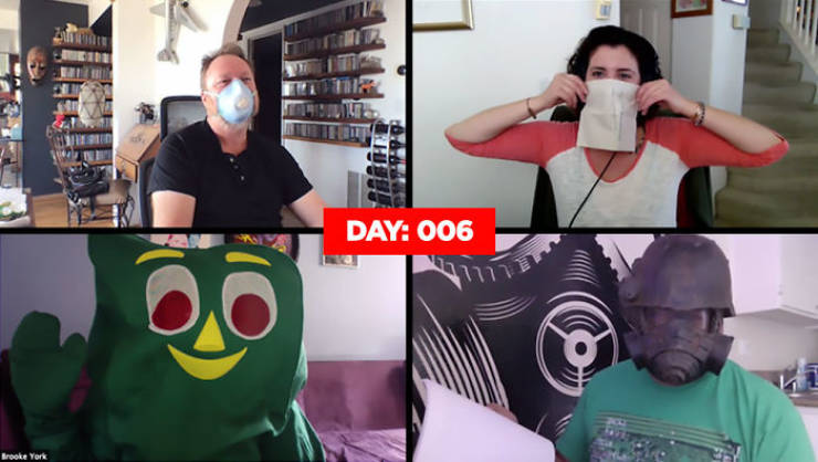 Quarantined Workers Compete For The Silliest Homemade Costume