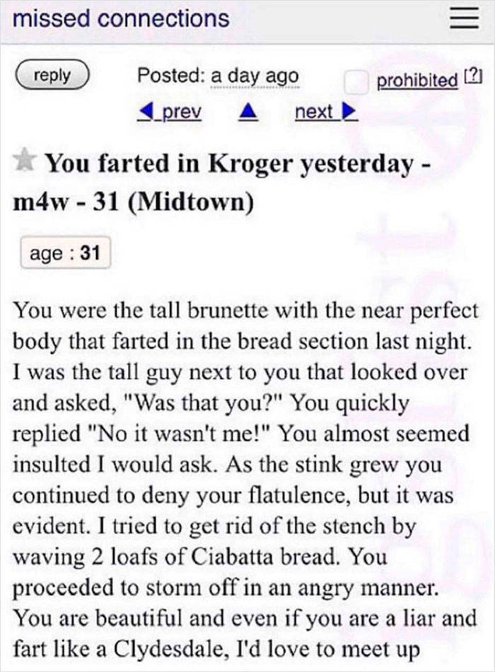 Craigslist Ads Can Be Very… Special