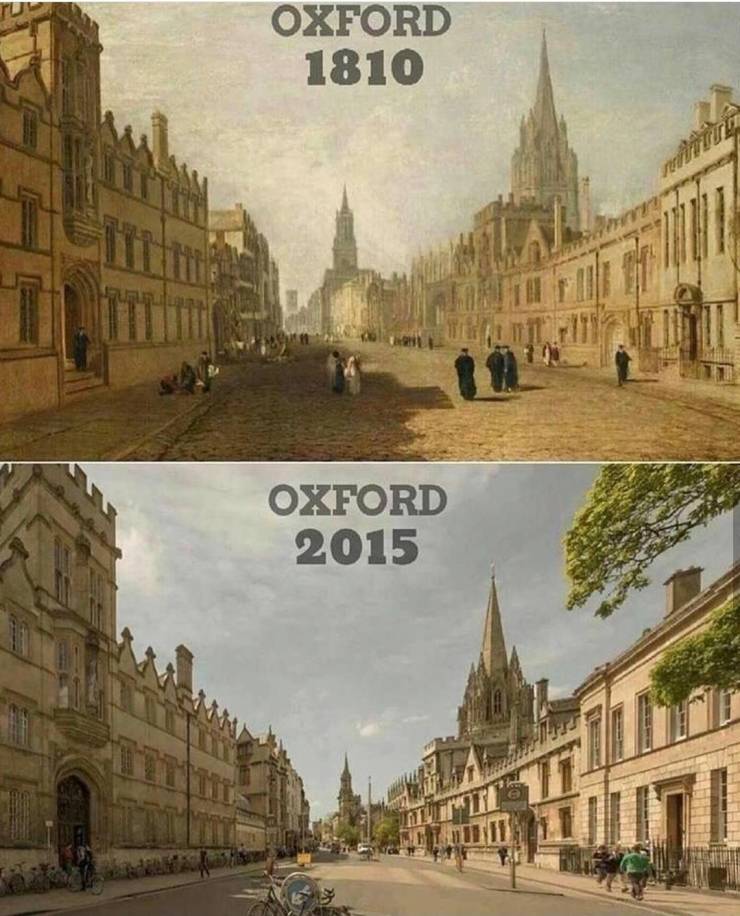 Impressive Comparisons Of Places Then Vs. Now