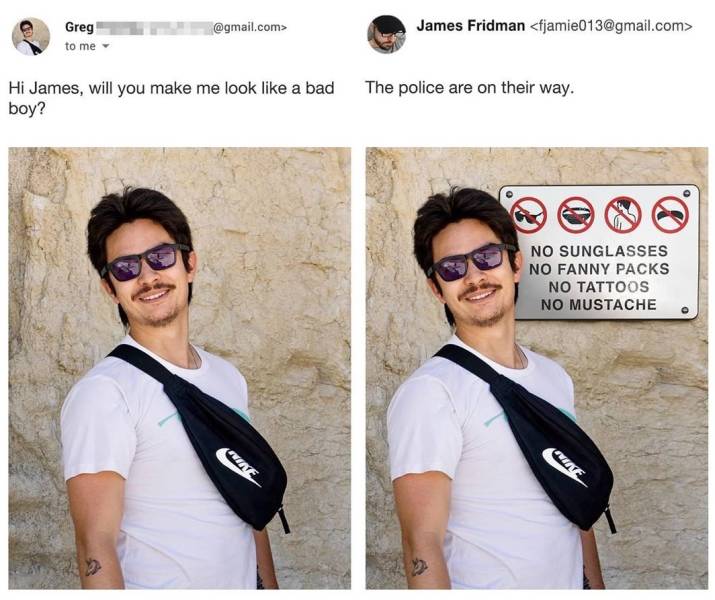 James Fridman Never Stops Trolling With His Photoshops