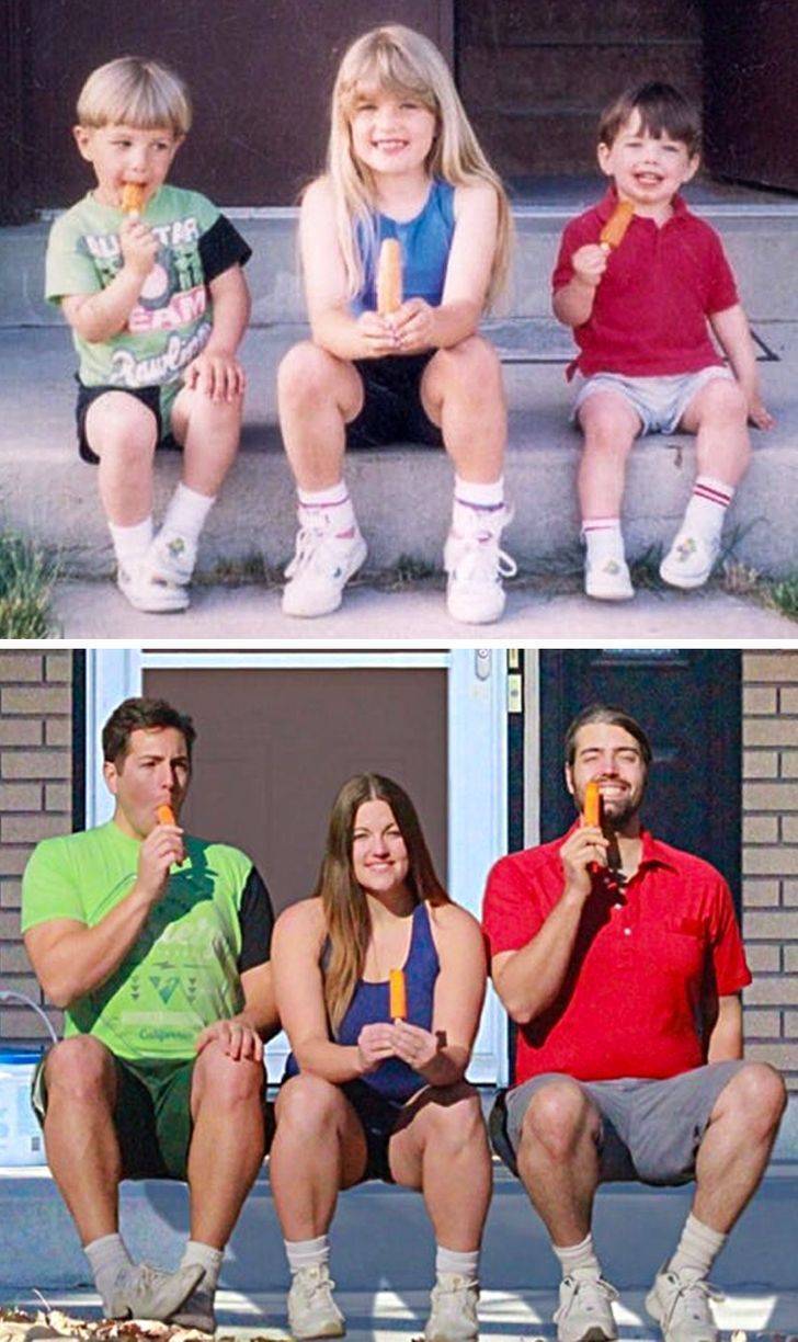 Recreated Childhood Photos Are An Endless Source Of Nostalgia!