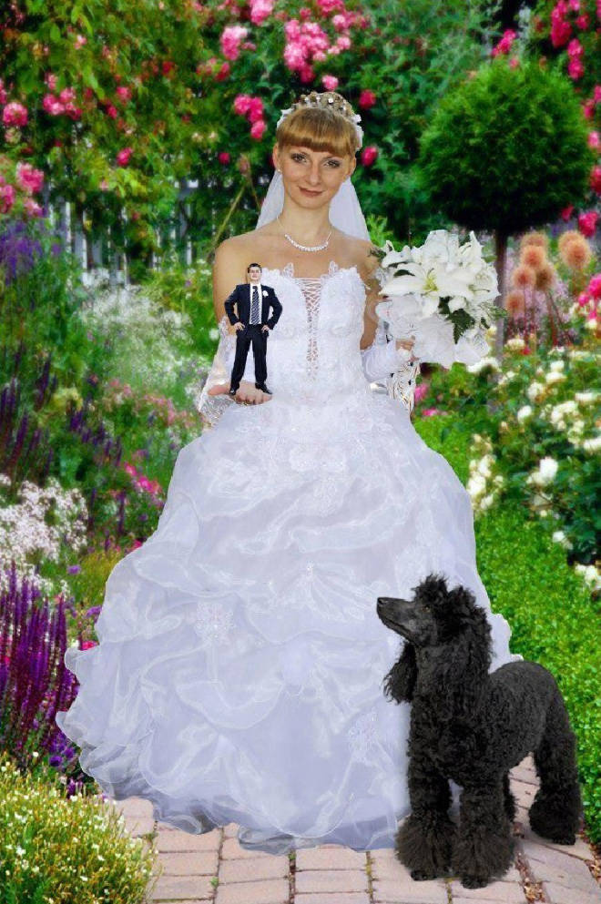 Russian Wedding Photoshops Are Out Of This World…