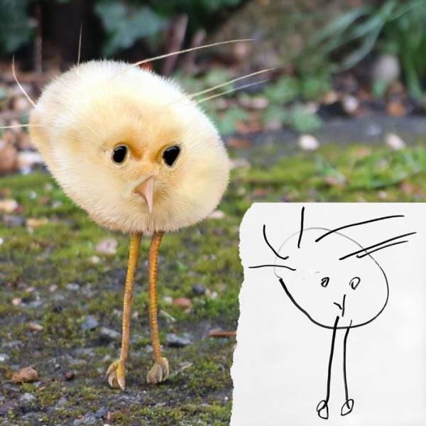 Dad Photoshops His Kids’ Drawings Into Reality, And It’s Half Adorable Half Creepy