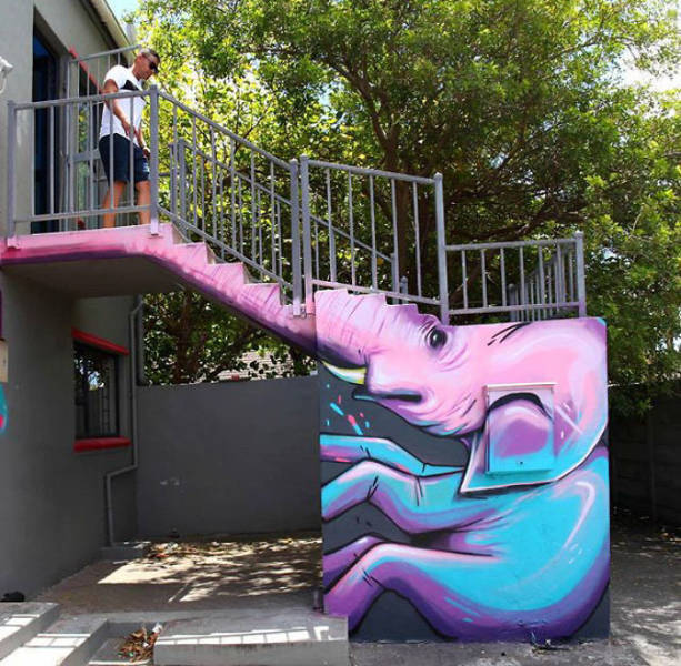 This Artist’s Graffiti Is Made To Match The Surroundings!