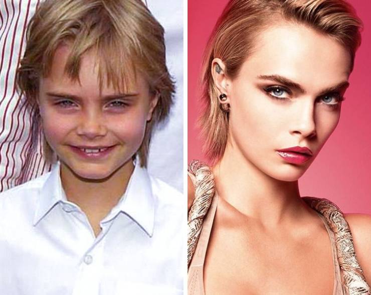 Famous Models Back When They Were Kids