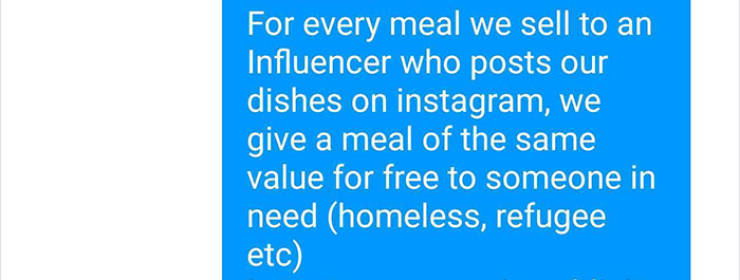Restaurant Finds The Perfect Way Of Responding To (Beggars) Influencers