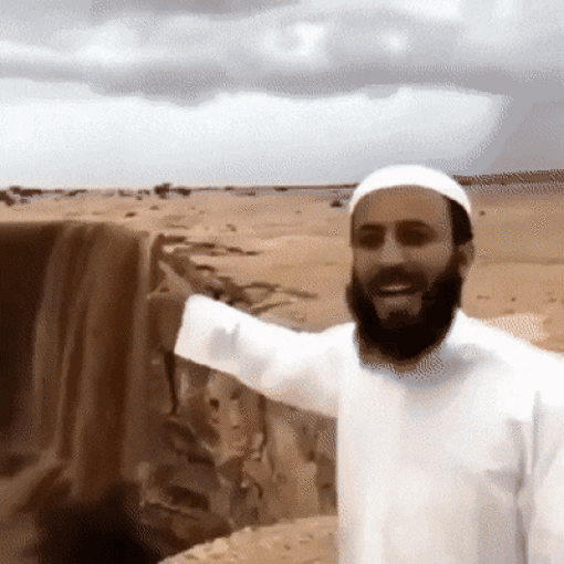 Sandfall in Saudi Arabia Looks Just Breathtaking