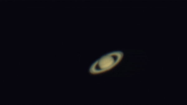 Saturn Captured With An 8-inch Telescope And A Color Camera Without Any Processing And Color Manipulations