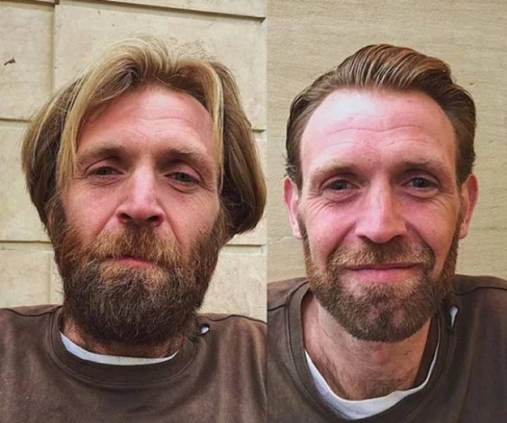 Hairdresser Gives Homeless People Free Makeovers