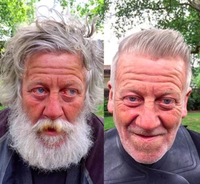 Hairdresser Gives Homeless People Free Makeovers