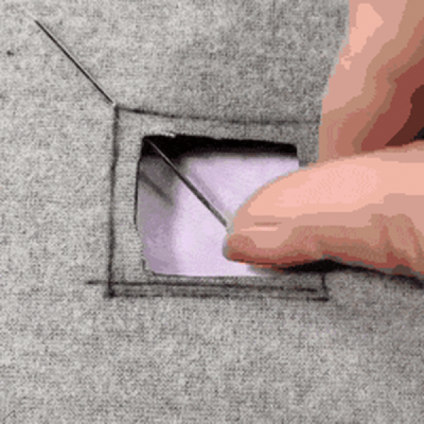 This Quick Way Of Fixing a Fabric Hole Is Quite Impressive