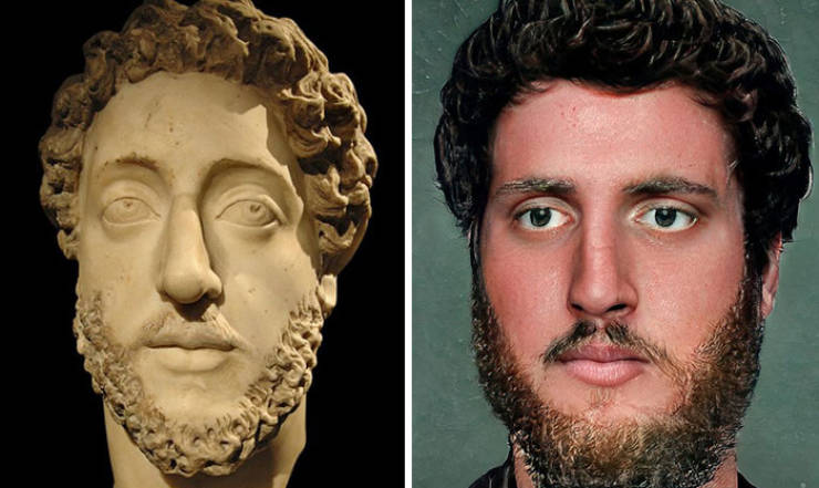 Artist Reconstructs Roman Emperor Faces Using Digital Technology
