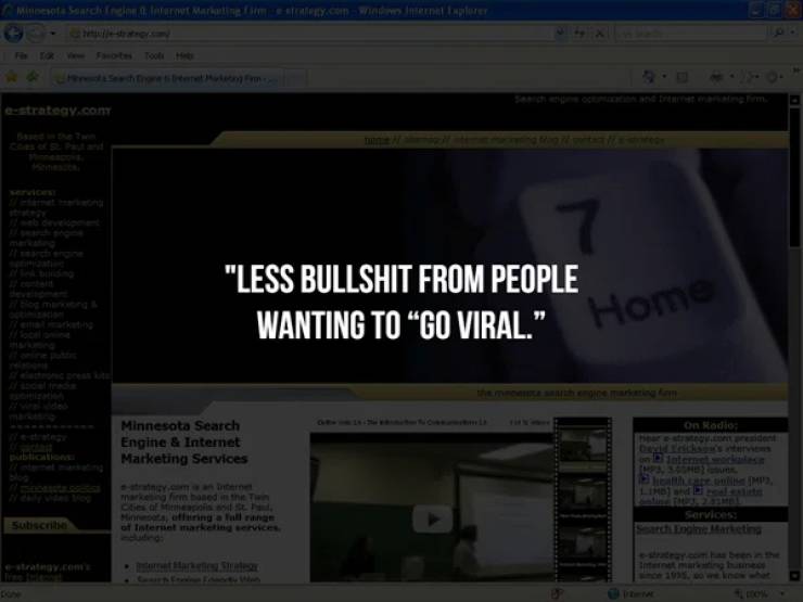 Oh, The Sweet Early Days Of The Internet…