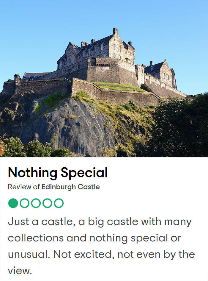 Utterly Negative Reviews Of UK Tourist Attractions