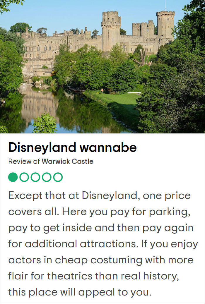 Utterly Negative Reviews Of UK Tourist Attractions