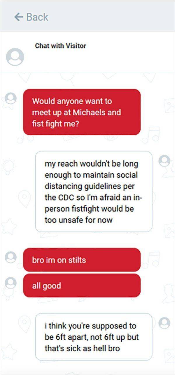 "Michael’s" Customer Service Chat Is An Adventure…