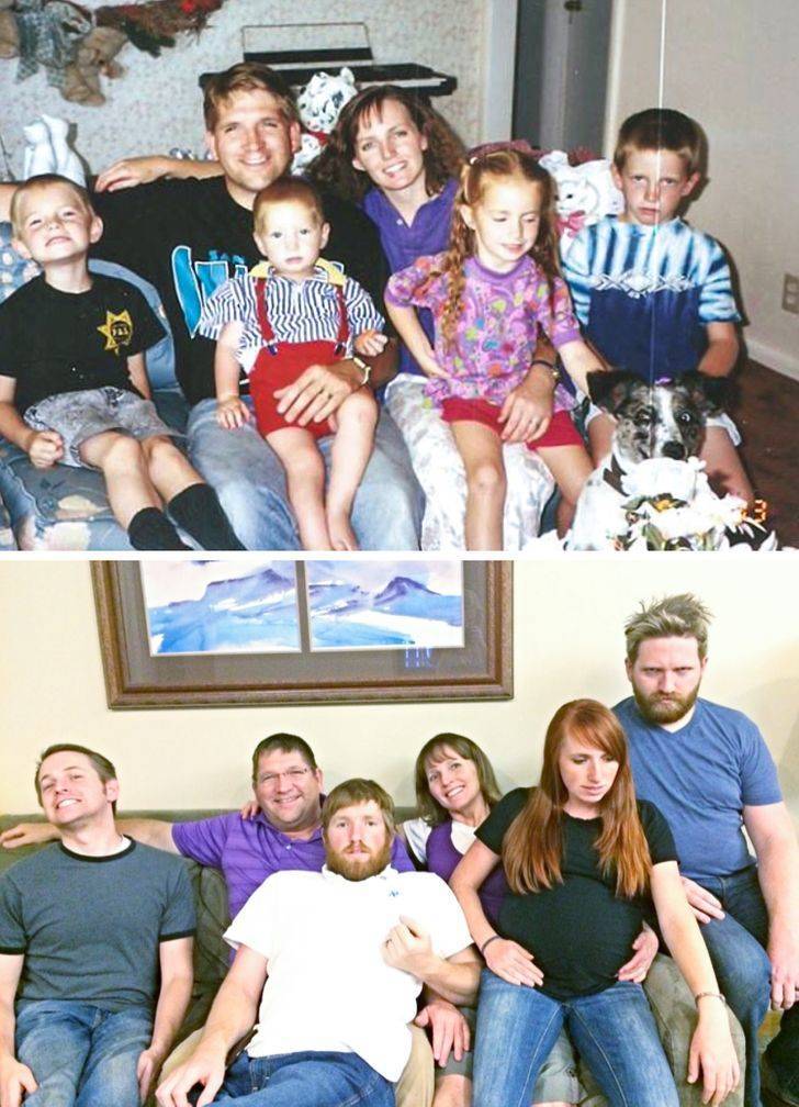 Old Family Photos Got A New Modern Twist
