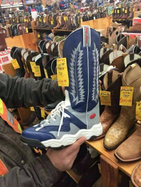 The Thing That Should’ve Never Existed – Cowboy Boot Sneakers…