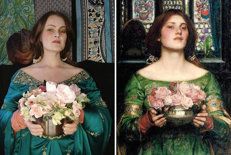 Woman Decided To Recreate A Classic Painting Every Day…