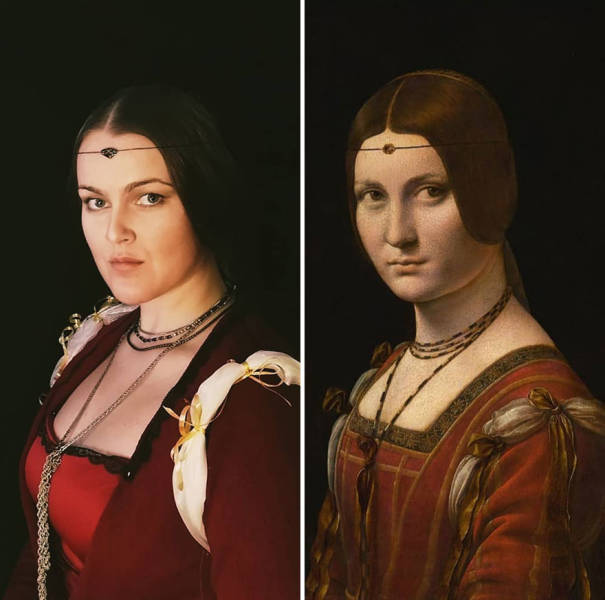 Woman Decided To Recreate A Classic Painting Every Day… (49 PICS