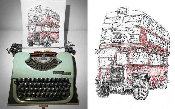 These Amazing Drawings Are Made With A Typewriter!