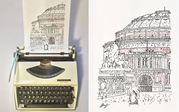 These Amazing Drawings Are Made With A Typewriter!