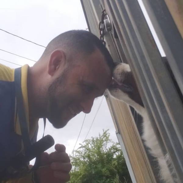 This Mailman Really Loves Animals!