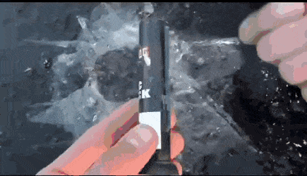 Explosion Of A Waterproof Firecracker Under The Ice