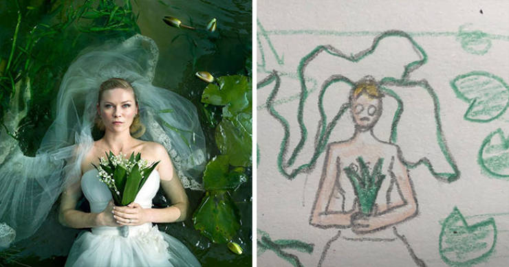 Girl Creates Simple But Accurate Drawings Of Movie Scenes