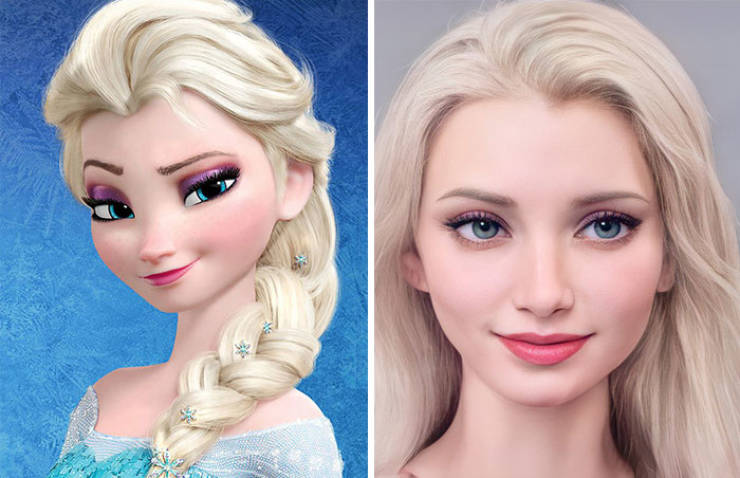 Artist Turns “Disney” Characters Into Real People Using Artificial Intelligence