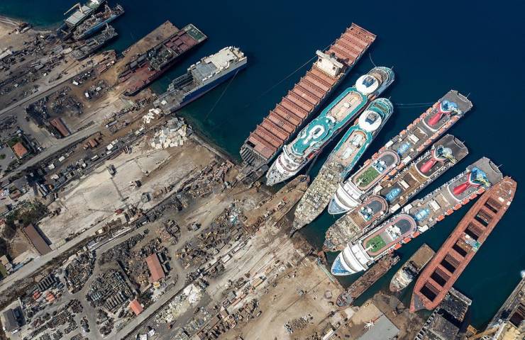 Cruise Ship Graveyard In Turkey