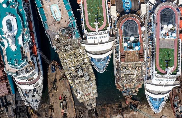 Cruise Ship Graveyard In Turkey