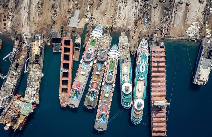 Cruise Ship Graveyard In Turkey