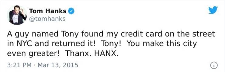 Tom Hanks’ “Twitter” Account Is Pure Wholesomeness!