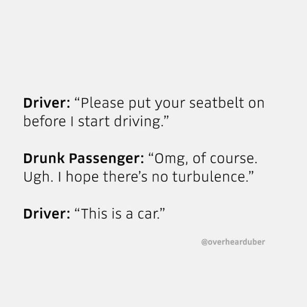 Uber Drivers Overhear Some Weird Stuff…