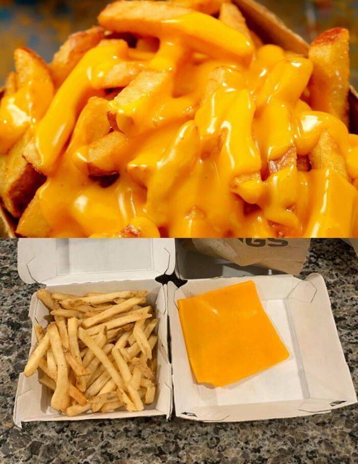 Restaurant Food Advertising Vs Their Actual Food