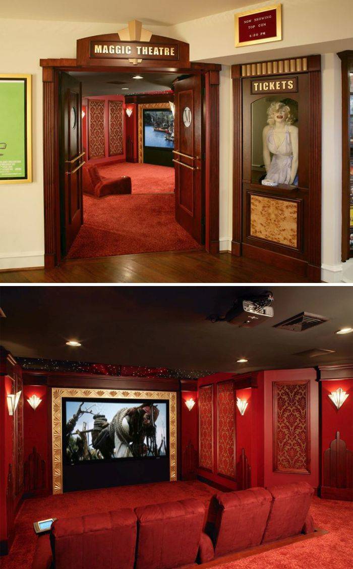 These Are Some Real Home Movie Theaters!