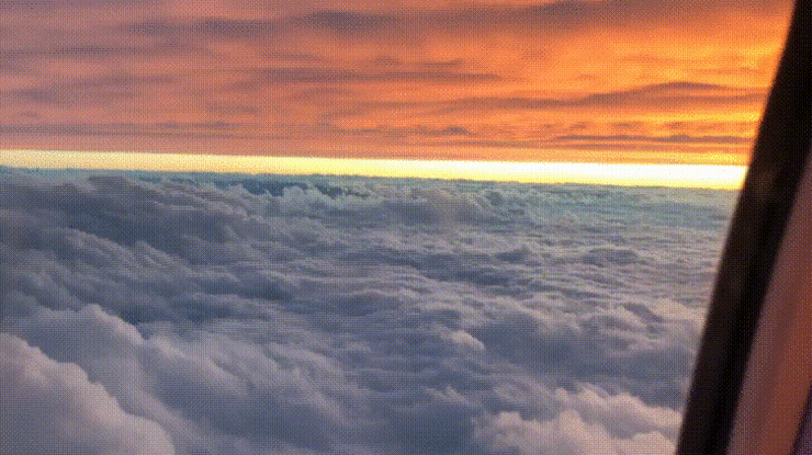 A Flight Between Different Layers Of Clouds