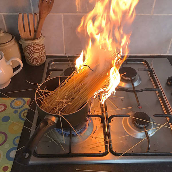Not Everyone Can Be Good At Cooking…