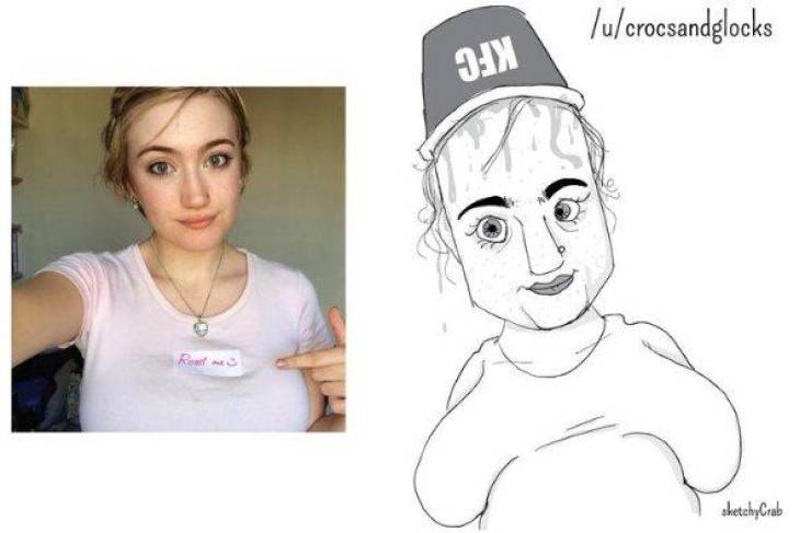 Artist Roasts People By Drawing Them