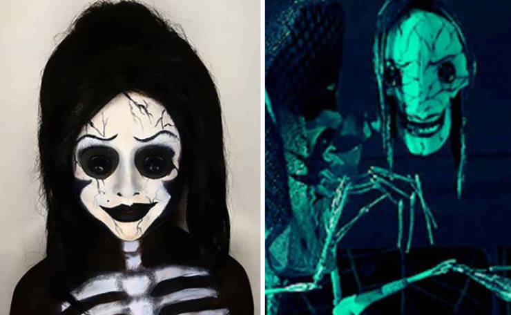 Mom Gives Her Daughters A Full Month Of Halloween Makeup