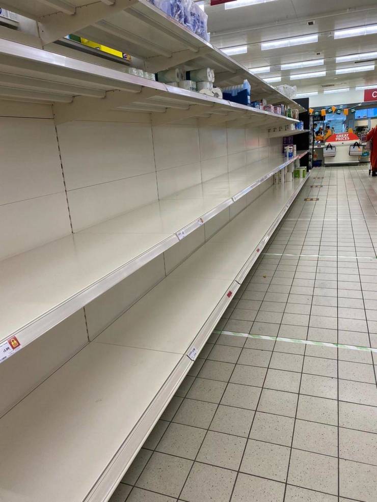 UK Shopping Mall Shelves Are Empty Again…