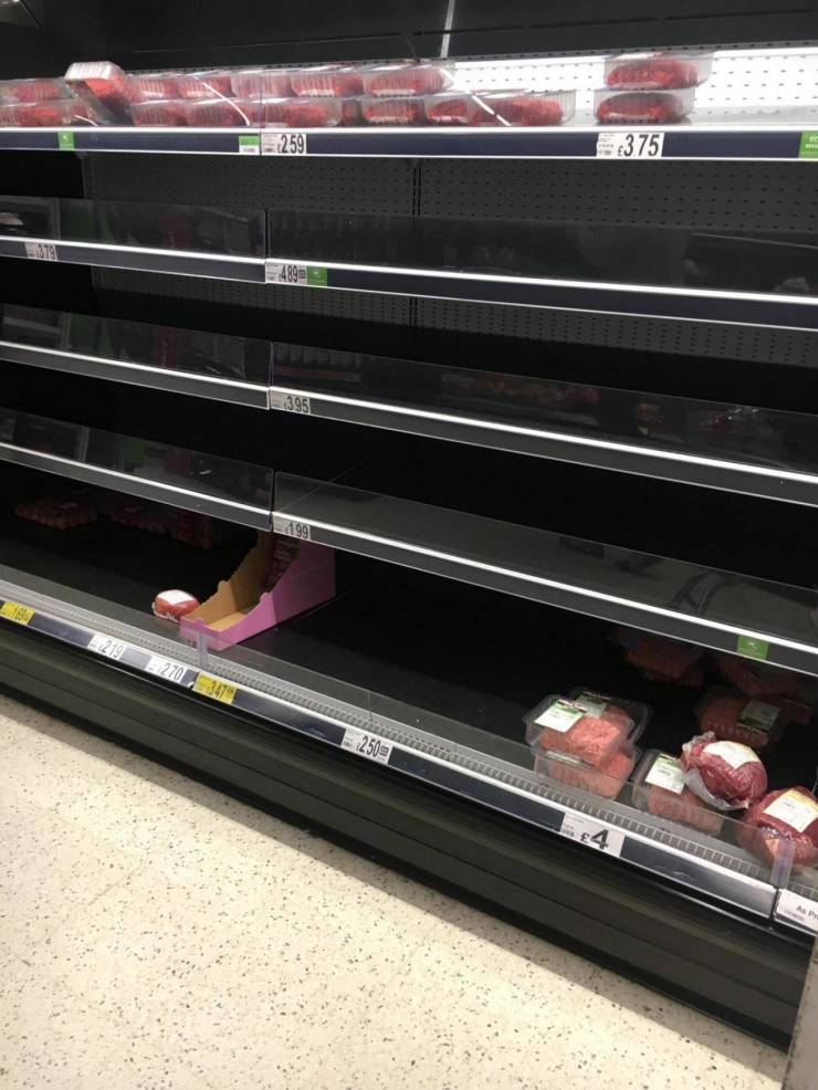 UK Shopping Mall Shelves Are Empty Again…