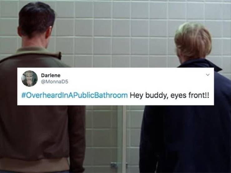 You Can Overhear Some Weird Things While In A Public Restroom…