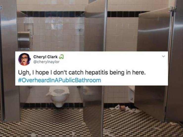 You Can Overhear Some Weird Things While In A Public Restroom…