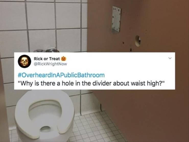 You Can Overhear Some Weird Things While In A Public Restroom…