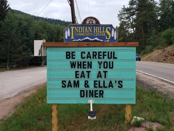 Indian Hill Community Center Just Never Stops With Their Signs! (40